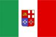 Bandiera Italiana Mercantile Adesiva